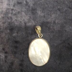 Elegant Mother of Pearl Pendant in Sterling Silver